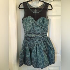 Betsey Johnson Green and Black Mini Dress